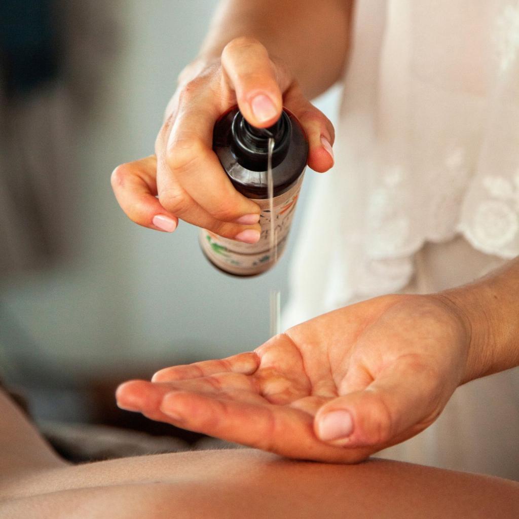 Huile de massage
